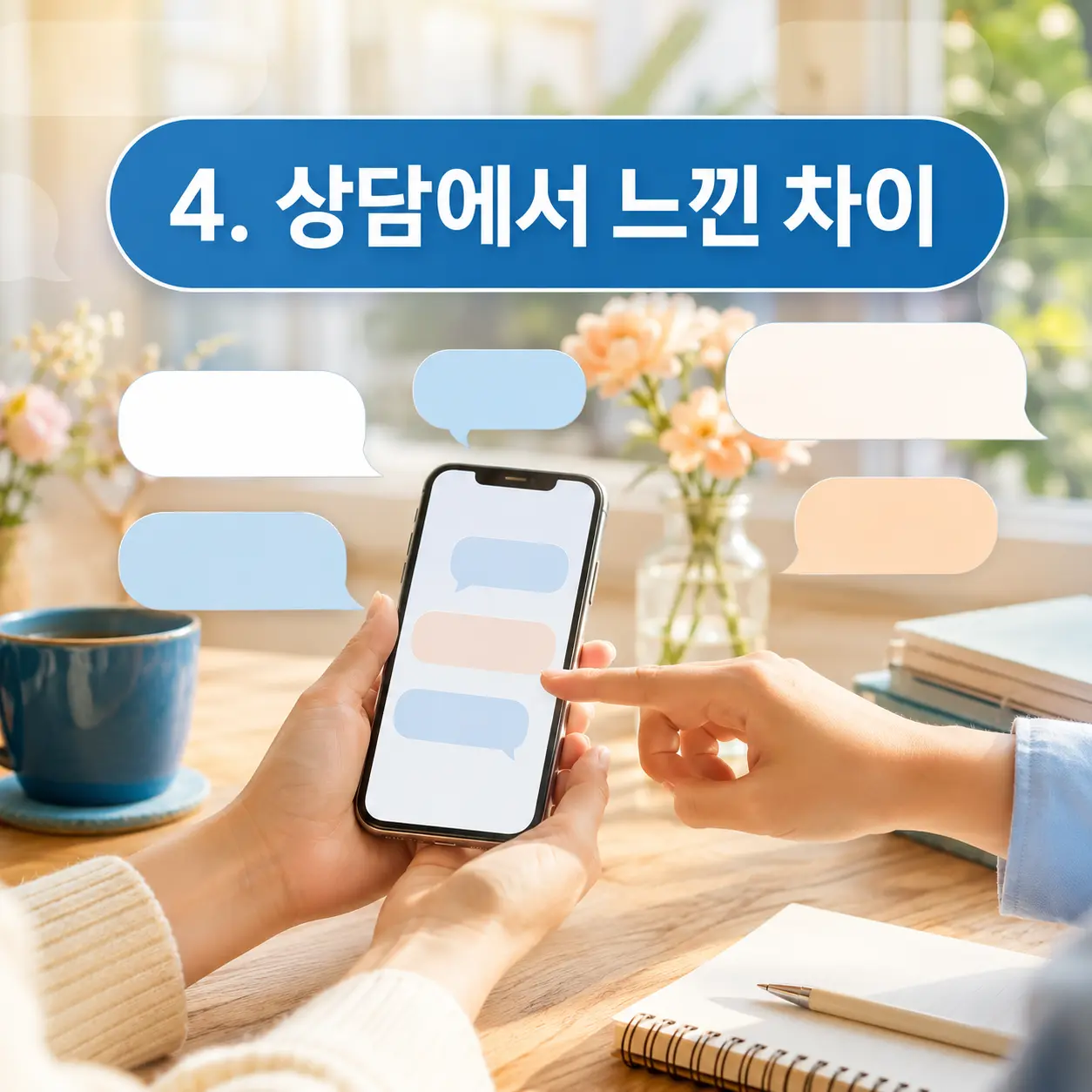 4. 상담에서 느낀 차이 포스터