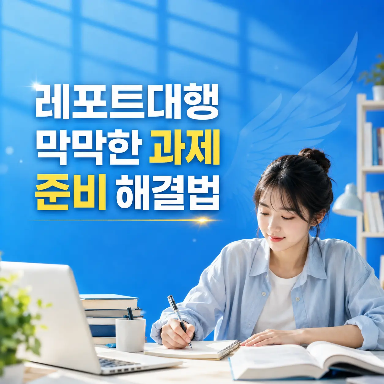 레포트대행 막막한 과제 준비 해결법 제목 포스터
