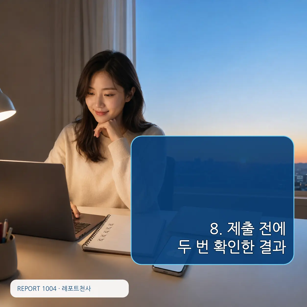 8. 제출 전에 두 번 확인한 결과 포스터