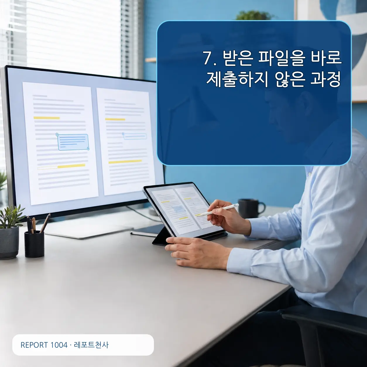 7. 받은 파일을 바로 제출하지 않은 과정 포스터