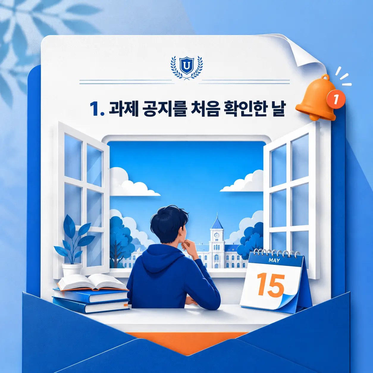 1. 과제 공지를 처음 확인한 날 포스터