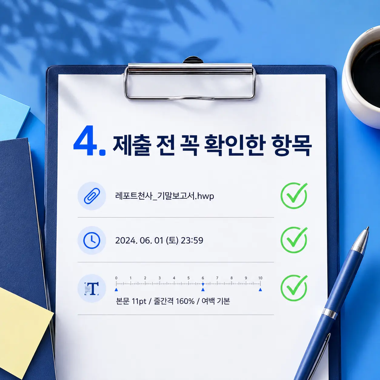 4. 제출 전 꼭 확인한 항목 포스터