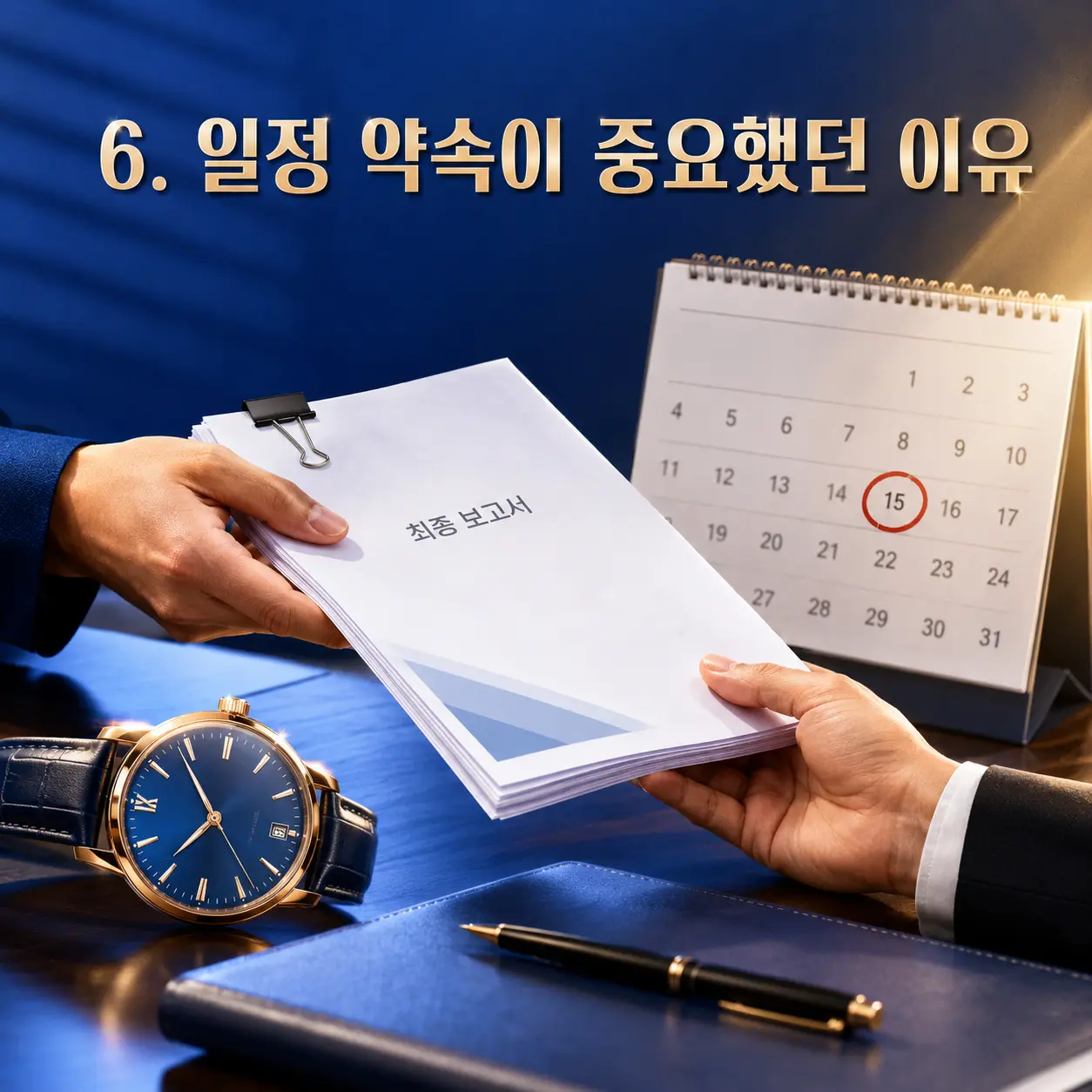 6. 일정 약속이 중요했던 이유 포스터
