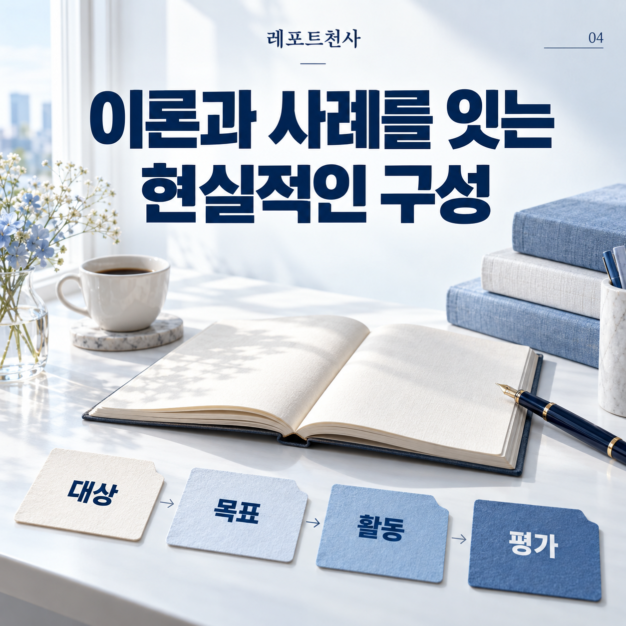 3. 이론과 사례가 이어지는 구성을 생각한다 포스터