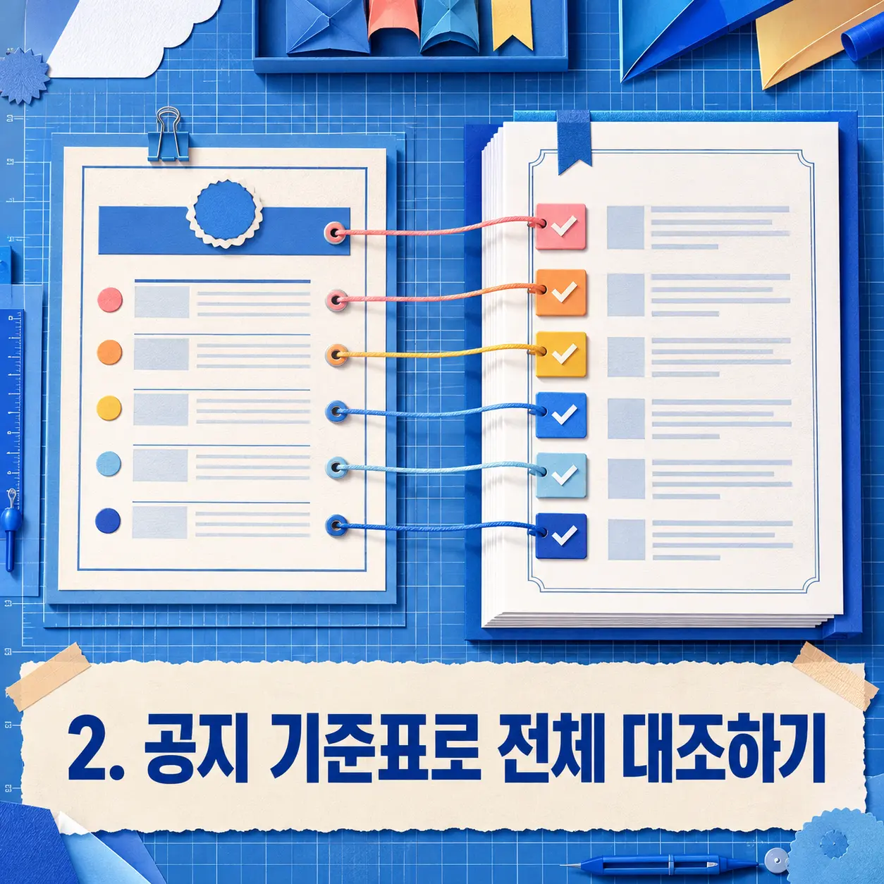 2. 공지 기준표로 전체 대조하기 포스터