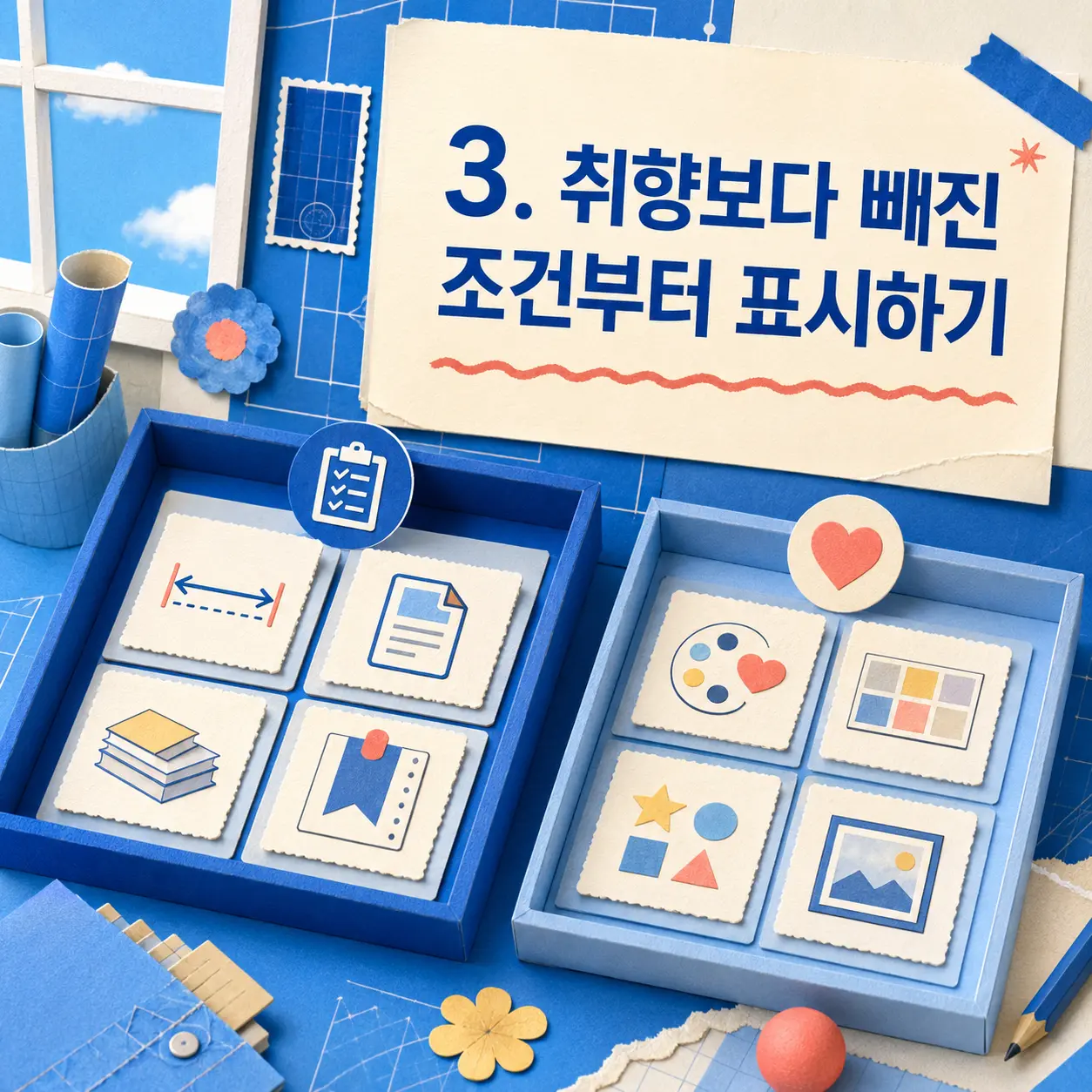 3. 취향보다 빠진 조건부터 표시하기 포스터