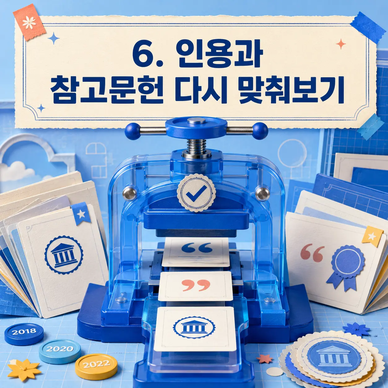 6. 인용과 참고문헌 다시 맞춰보기 포스터