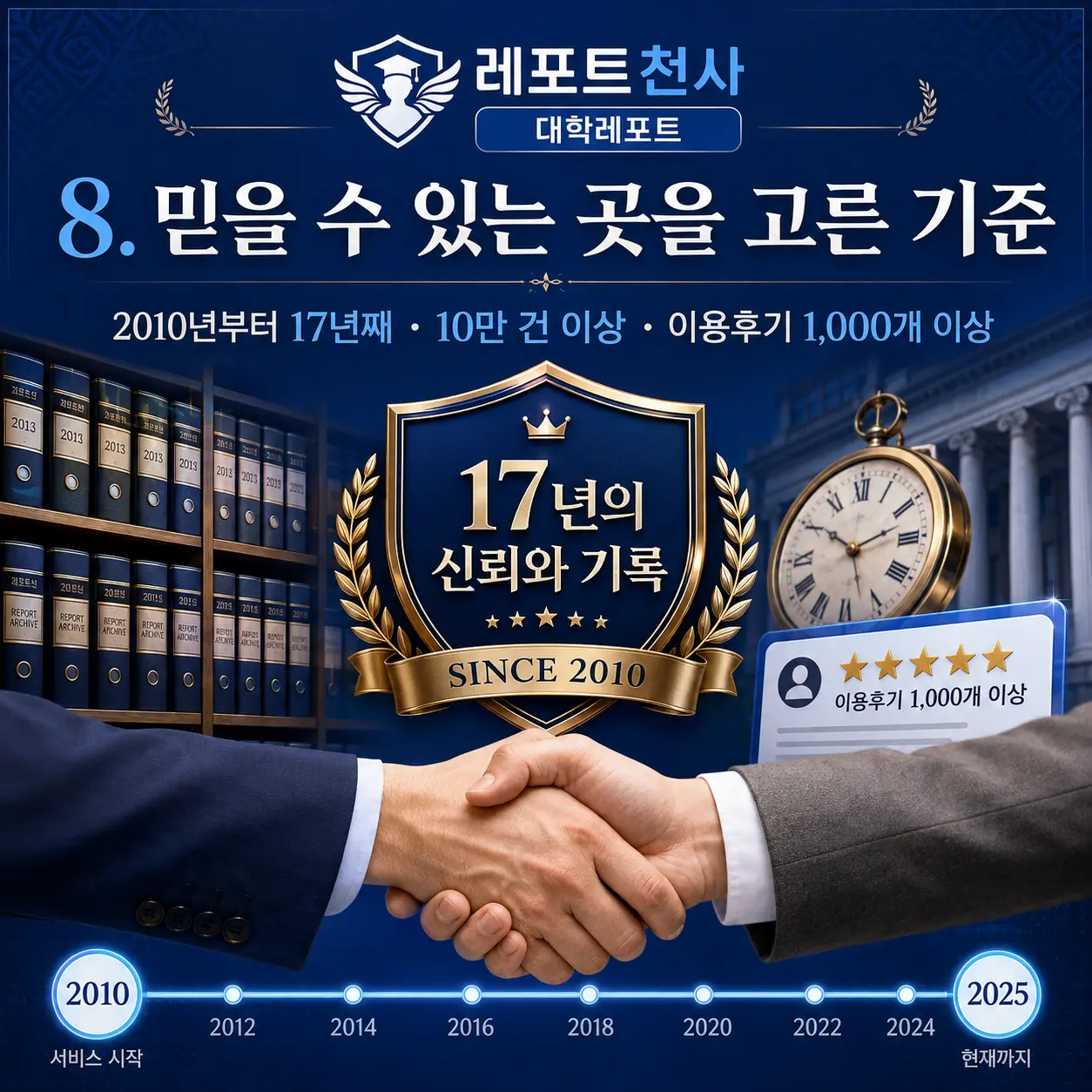8. 믿을 수 있는 곳을 고른 기준 포스터