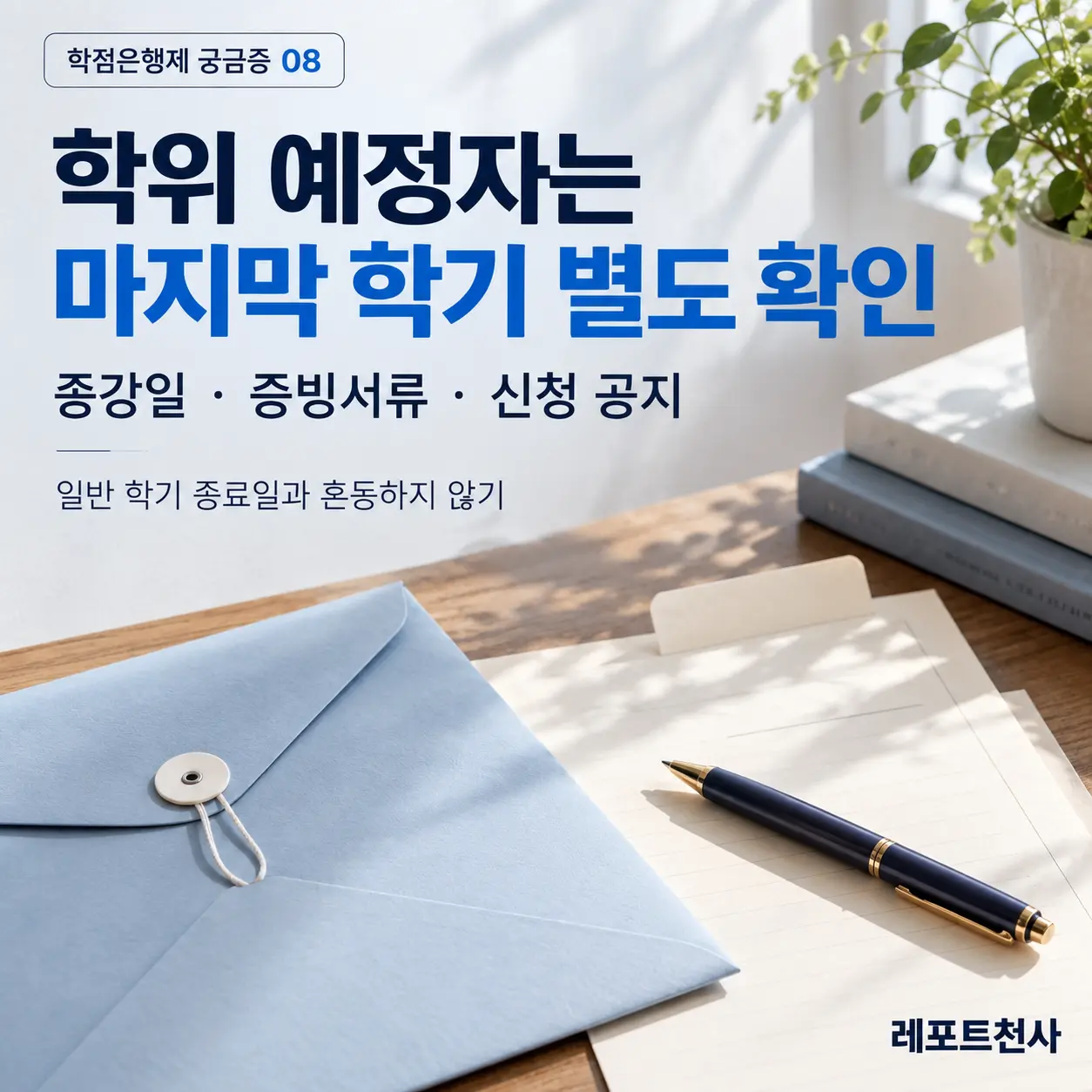 7. 학위 예정자의 마지막 학기는 다르게 본다 포스터