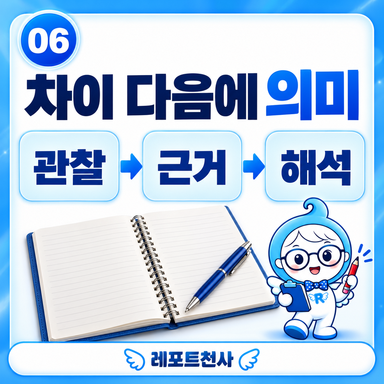 5. 관찰에서 해석으로 한 단계 나아간다 포스터