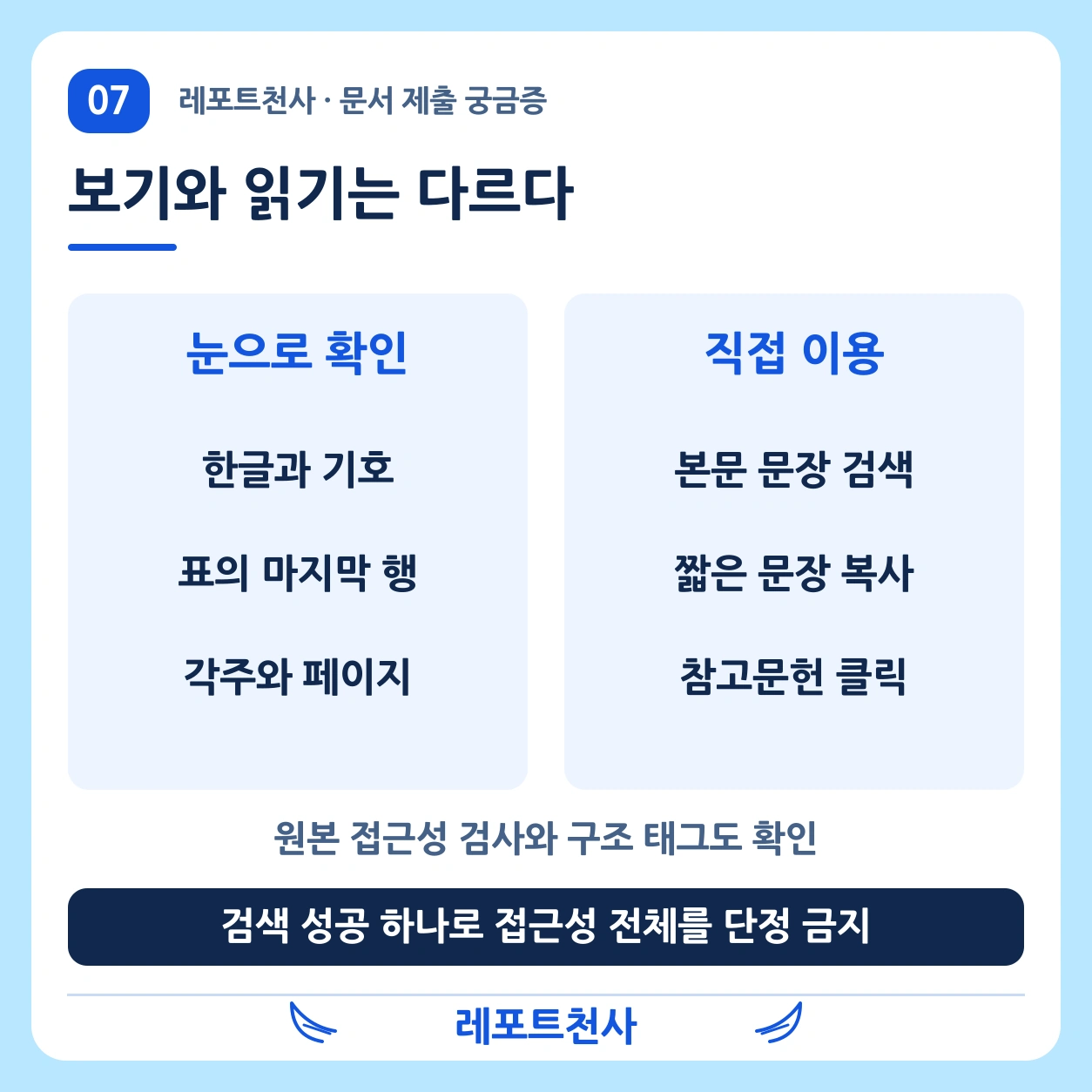 6. 글자가 보이는지와 읽을 수 있는지는 다르다 포스터