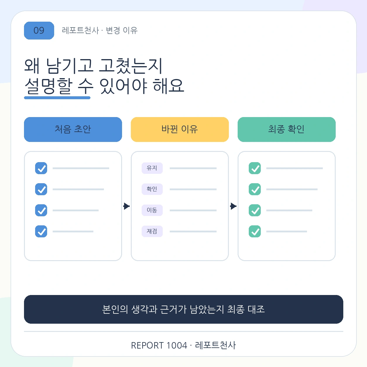 8. 바뀐 이유를 설명할 수 있어야 해요 포스터