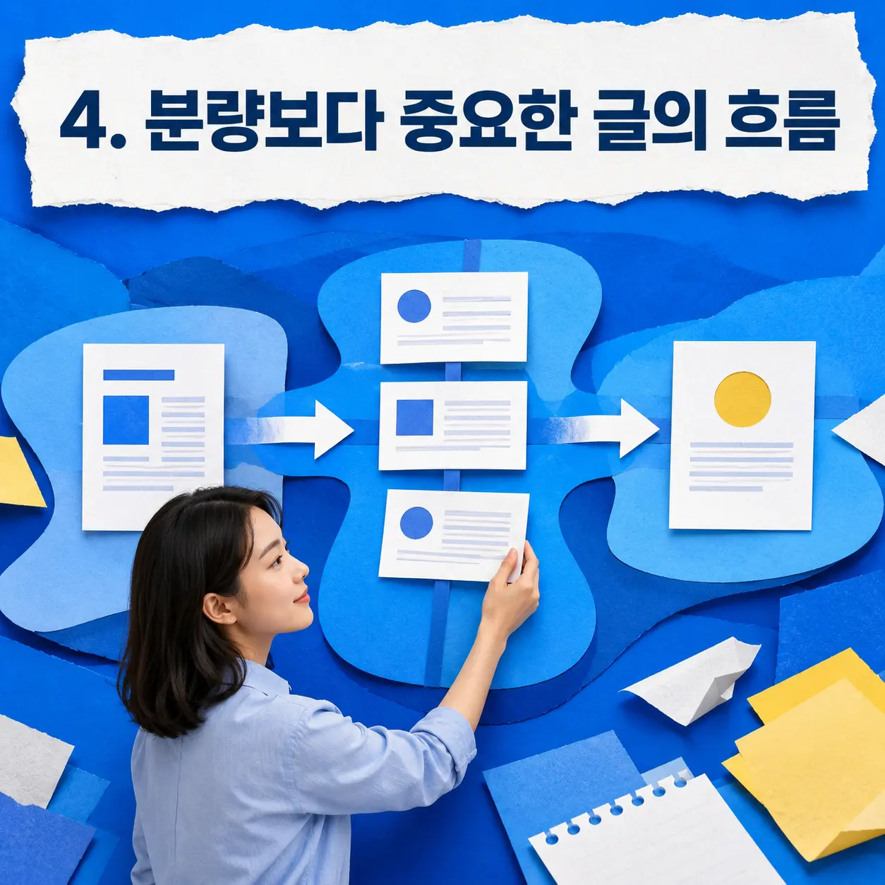 4. 분량보다 중요한 글의 흐름 포스터